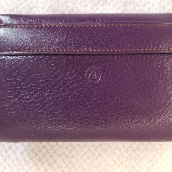 Pair of leather aubergine tall boots. New and Unworn. - Picture 5 of 6